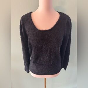 Marled Reunited Clothing Faux Fur Top